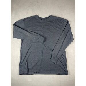 Jackson Hole Mens 4XL Charcoal Gray Long Sleeve T-Shirt Cotton Blend Crewneck